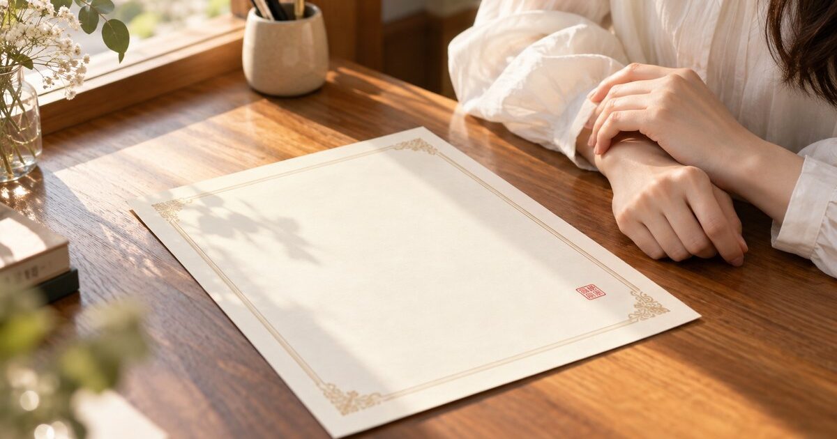 レイキの資格を仕事に活かせるか考える福岡のレイキ講座受講生の手元